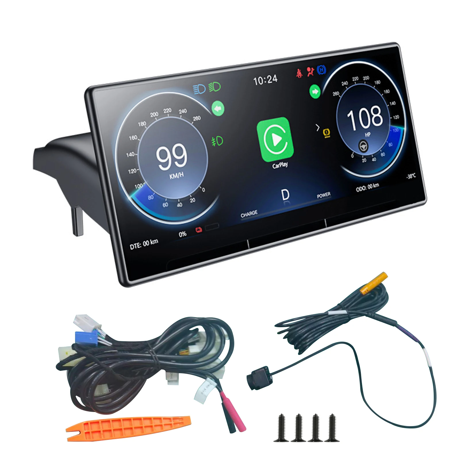 

8.9in Car LCD Dashboard for Tesla Model 3 Model Y Support Front View Camera Wireless CarPlay Android Auto OTA Safe Driving