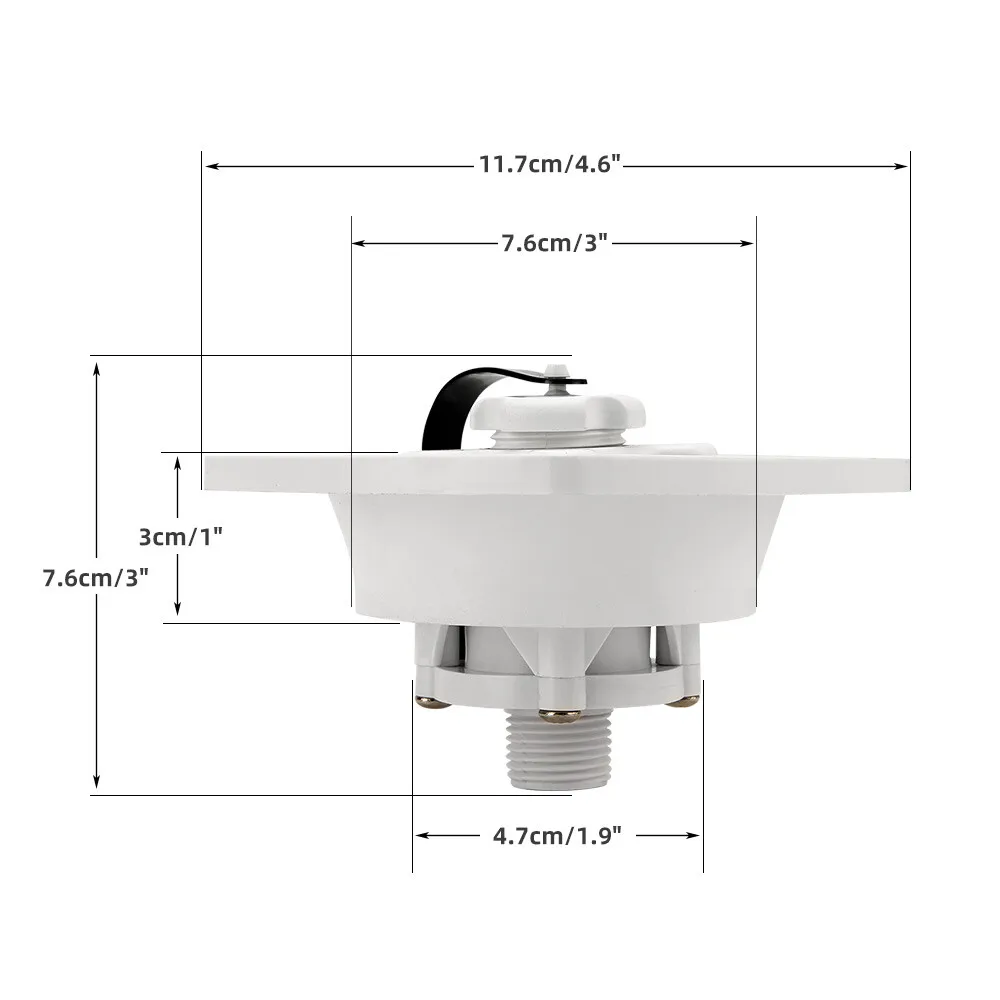 Caravan RV Mains Water Fill Inlet Filler Entry with Pressure Regulator, Universal Camper Trailer Water Inlet Plug Accessories