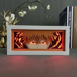 Caja de luz Led de lejía para decoración de dormitorio, caja de sombra de corte de papel, caja de luz de Anime, Ichigo Kurosaki, regalo de cumpleaños, lámpara de noche de cabecera