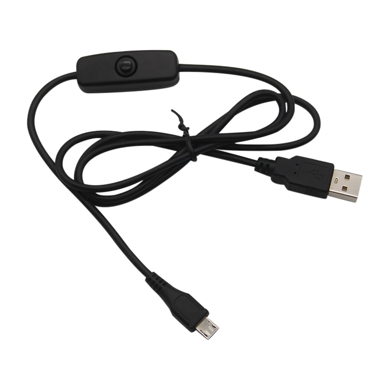 for Raspberry Pi 3 2 Power USB Cable with ON/OFF Switch Power Control Micro USB Charger Adapter for Raspberry Pi 3 2 5V 2.5A