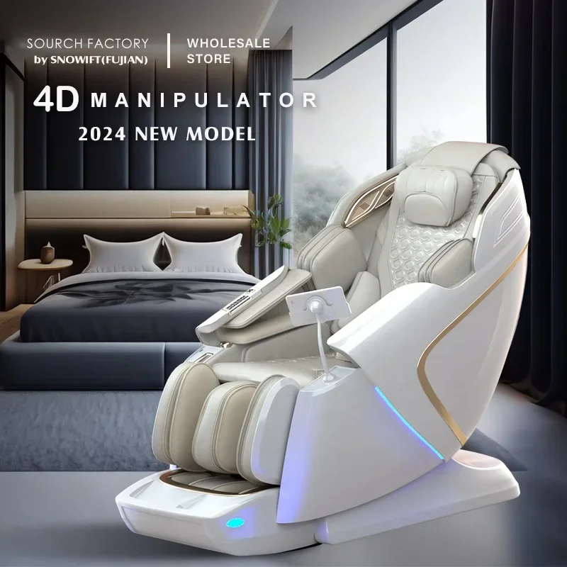 Massage Chair Messager Body Deeper Massaging Heartbeat Detection Long SL Track Advanced Manipulator Massage Chair 4D