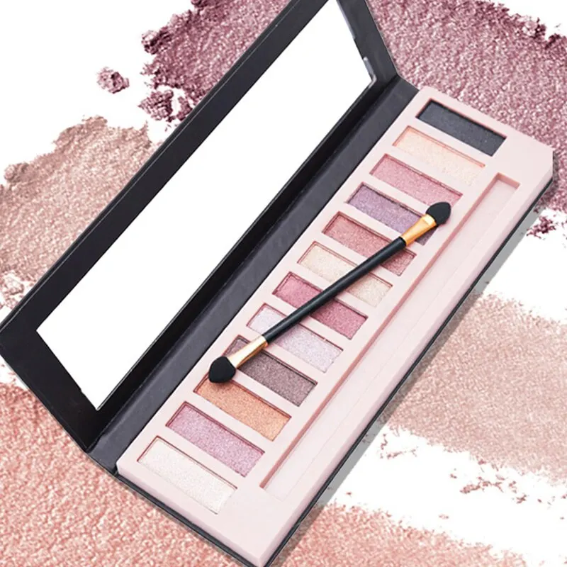 12 màu Eyeshadow Palette sáng bóng ngọc trai Matte lớn trái đất màu Eyeshadow không thấm nước cao sắc tố lâu dài mắt mỹ phẩm