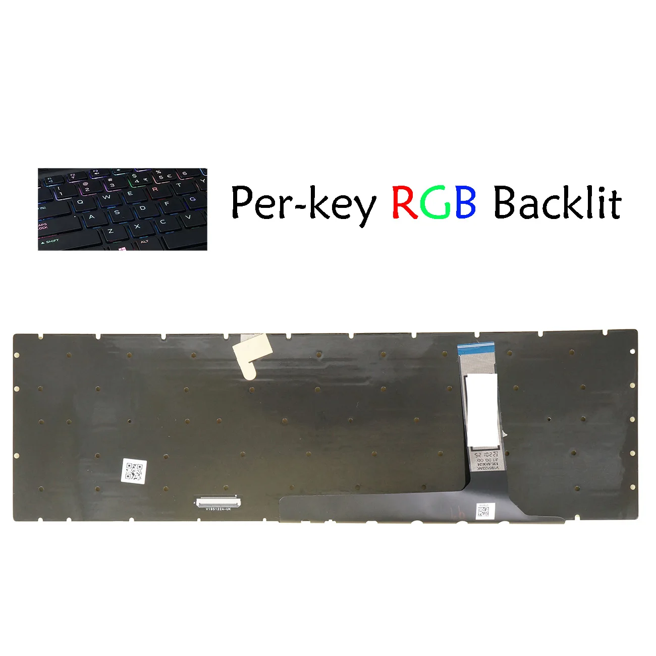 Per-key RGB Backlit Keyboard For MSI GE76 GS76 GP76 GP77, GP76 Leopard 10UH 10UG 10UE 11UH 11UG 11UE US UK Italian Nordic Korean