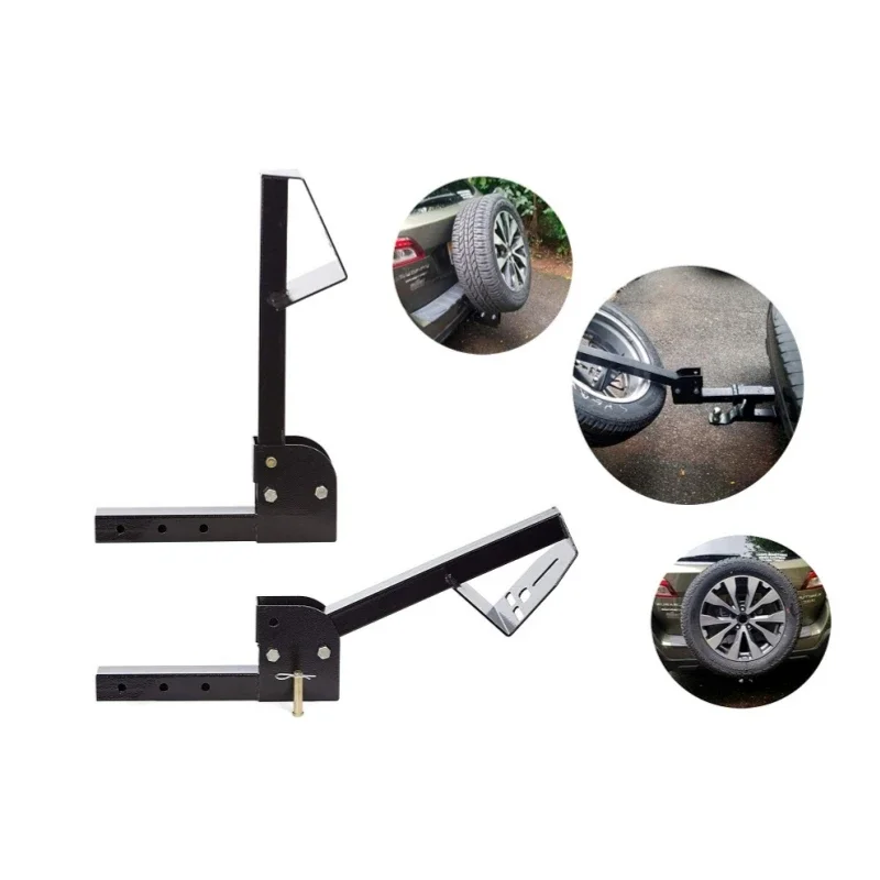 New Universal Car Trailer Spare Tire Rack Adjustable Spare Tire Carrier Rack  Auto Car Accessories