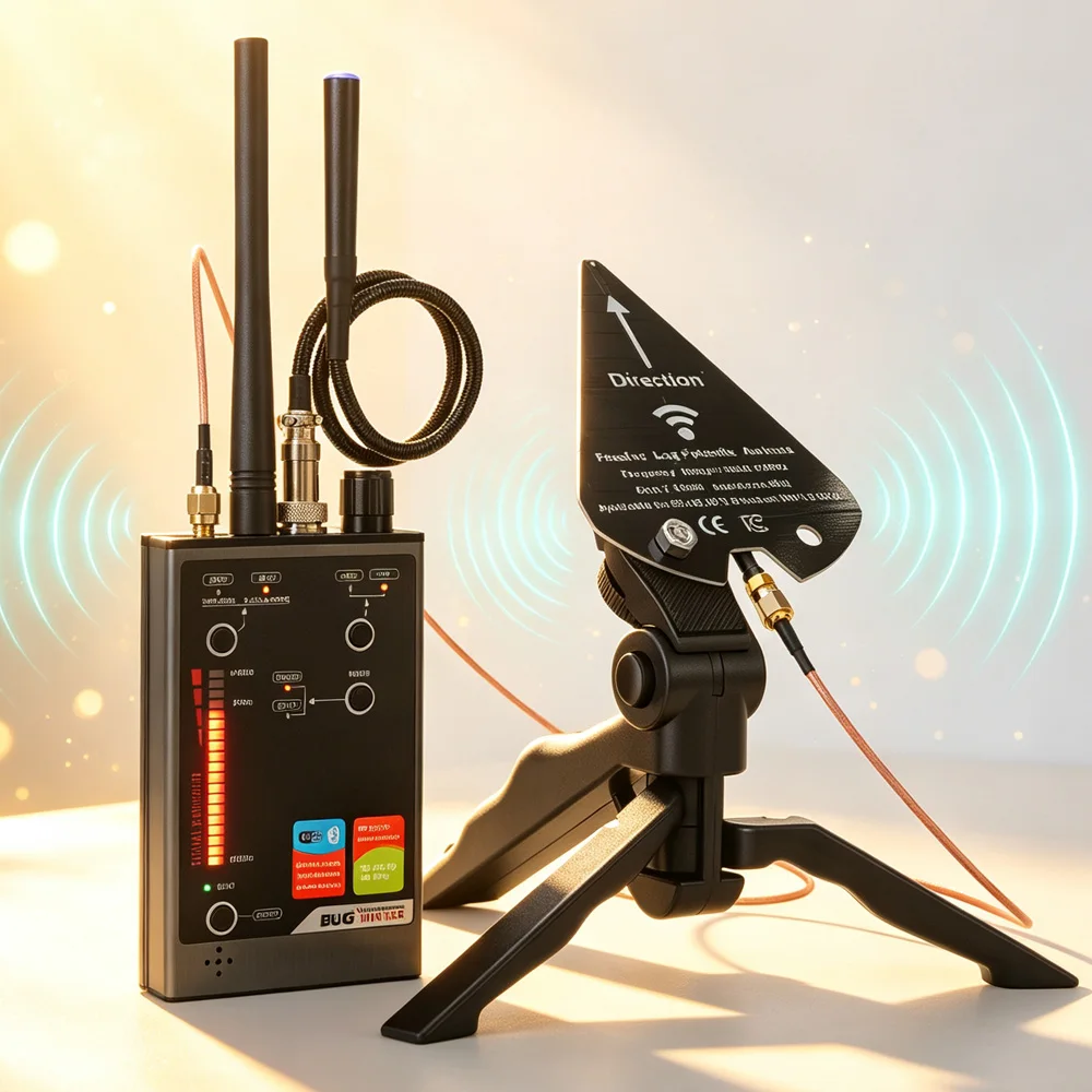 1MHz‑15GHz Hacking Gadgets Hidden Camera Detectors, Spy Detector, Bug and GPS Detector, Security Camera Finder, Infrared Scanner