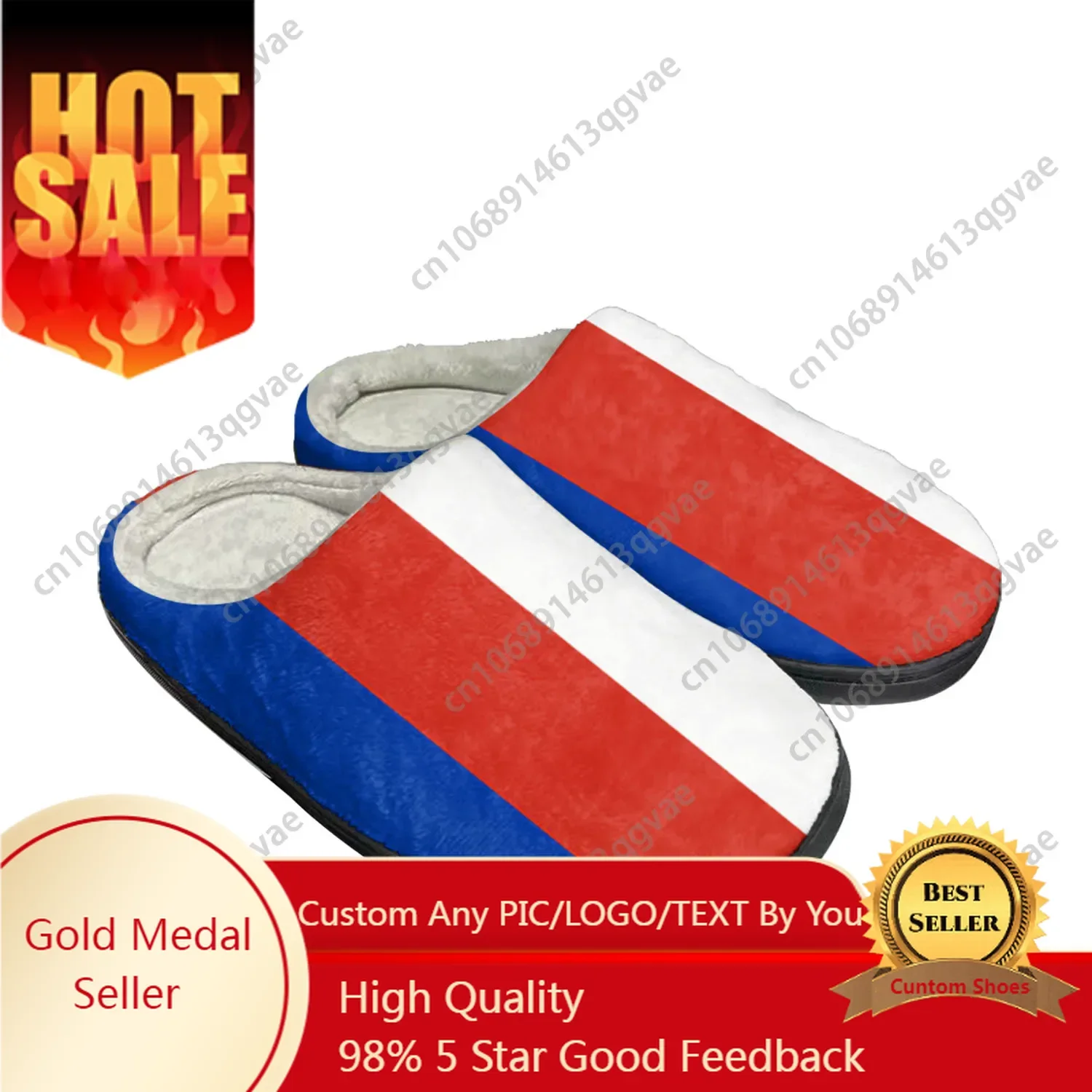 

Russian Flag Home Cotton Custom Slippers Mens Womens Sandals Russia Plush Bedroom Casual Keep Warm Shoes Thermal Slipper