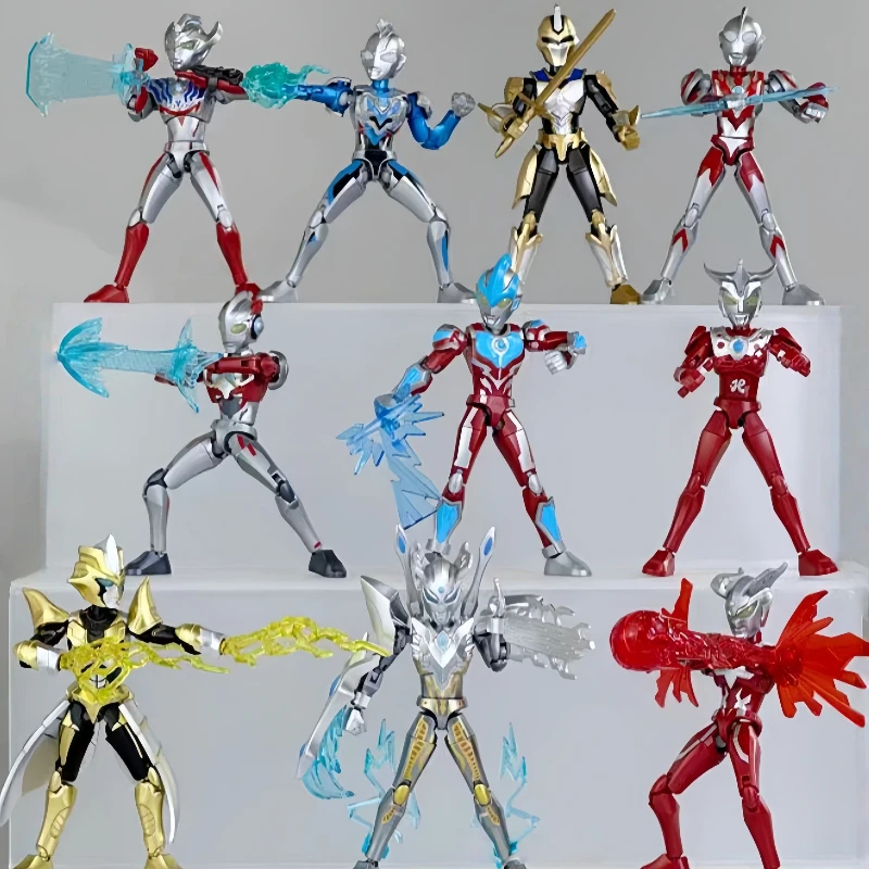บล็อกตัวต่อ Keeppley Ultraman Unlimited Edition Vol.1 US Ultraman Zero Ultraman Ginga ประกอบเคลื่อนย้ายได้รุ่นเครื่องประดับของเล่น