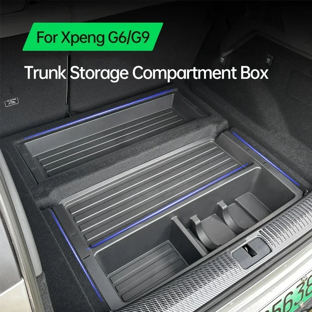 

For Xpeng G6 G9 Xiaopeng G6 G9 Car Trunk Storage Box Car Trunk Bottom Classified Storage Box Car Accessories