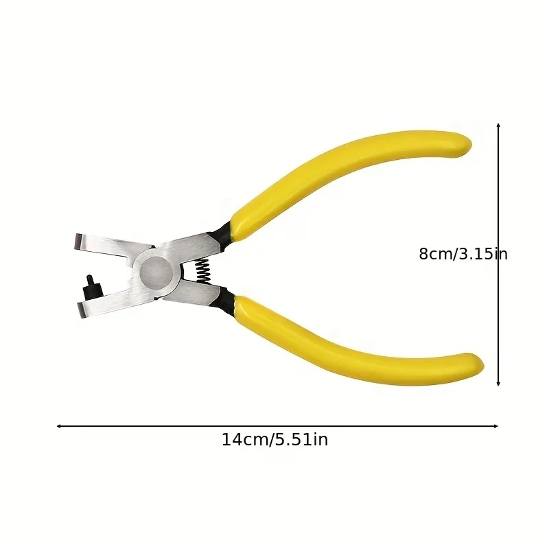 Professional Round Hole Punch Pliers, Leather Hole Punch Tool for Watch Straps, Thin Belts, Shoes, Fabrics & Dog Collars view 2