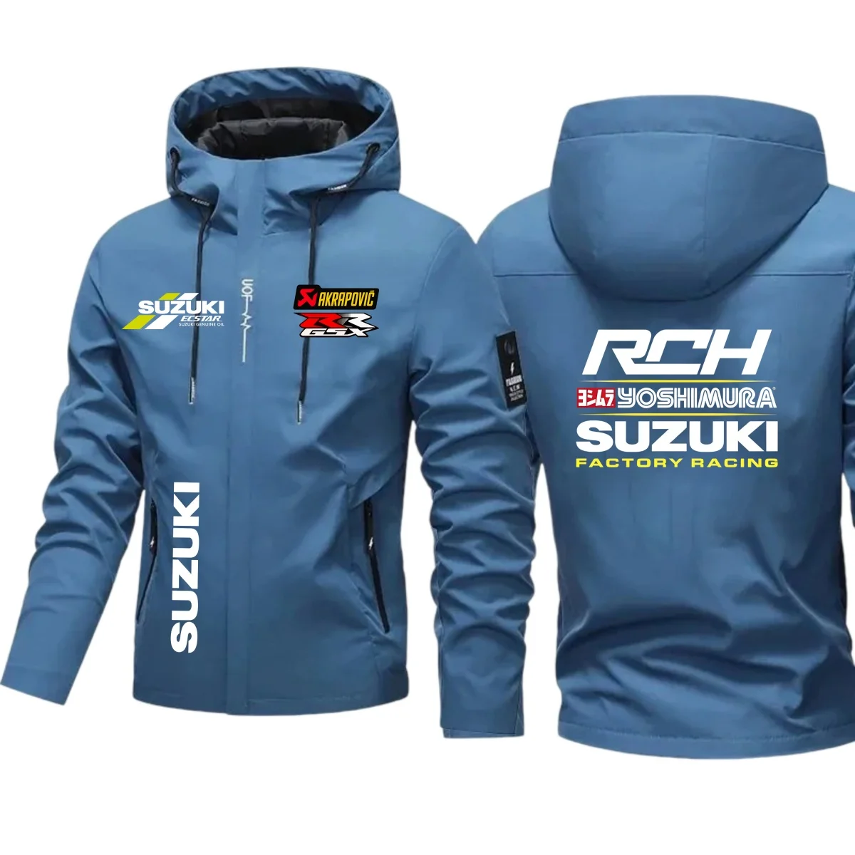 Men's Windproof Hooded Motorcycle Jacket High-Quality Autumn Winter Riding Sweatshirt Bestseller Suzuki 2026