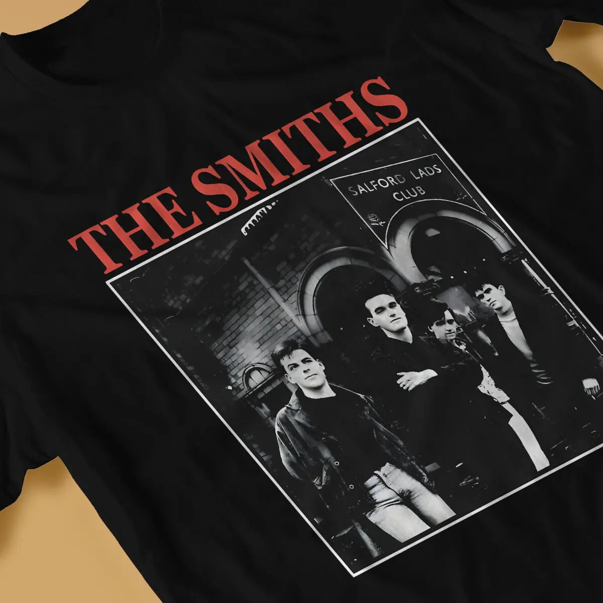 Men British Rock Bands In The 80s T Shirt The Smiths Pure Cotton Clothes Vintage Short Sleeve Round Neck Shirt Summer T-Shirt