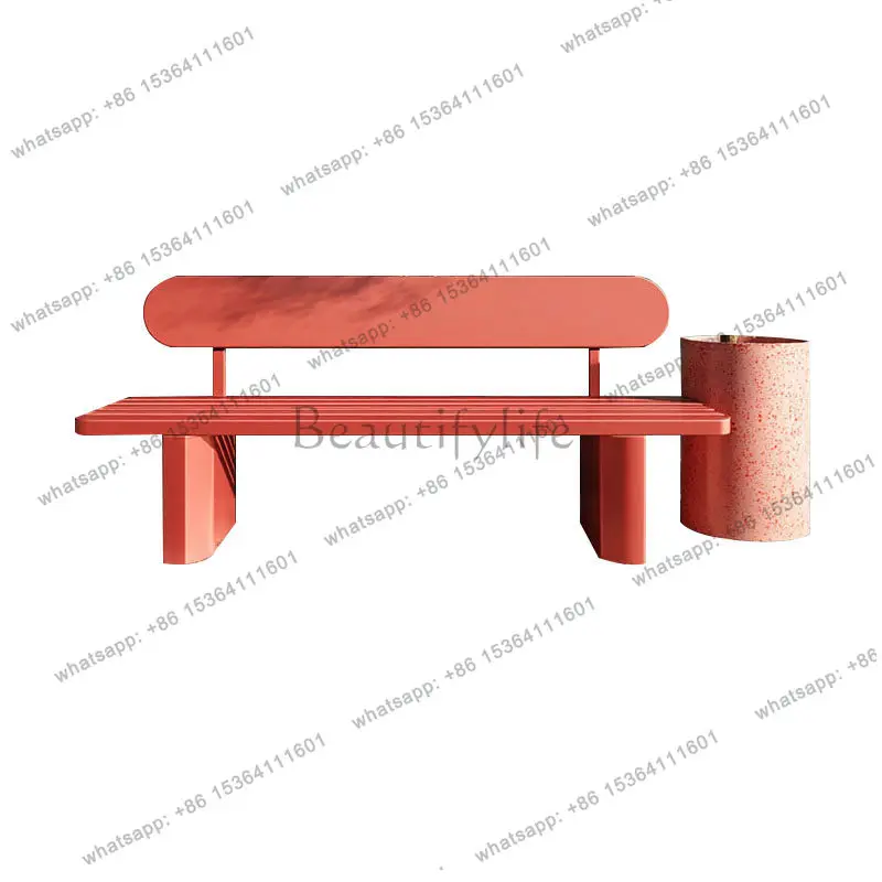 Outdoor park chairs, simple courtyards, scenic spots, shopping malls rest benches