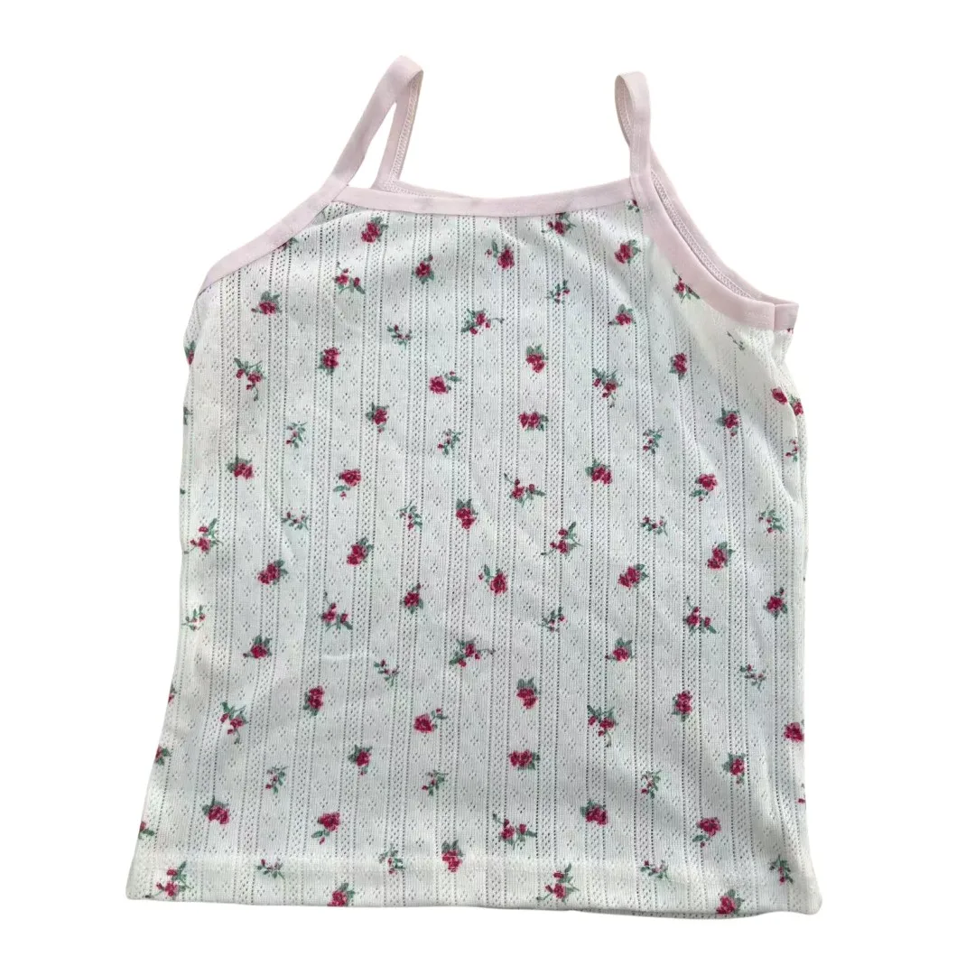 3pcs/Lot Girl Cotton Singlet Tops Breathable Underwear Tank Kids Quality Undershirts Cute Tank Tops Size 3-10T