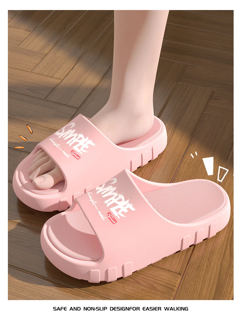 Zapatillas de baño antideslizantes para hombre y mujer, chanclas frescas para usar en exteriores, novedad de verano, ZYT2414