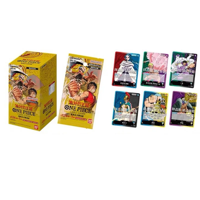 Original Bandai One Piece Cards Game  Trading Booster Box Rare Cards Anime Japanese Opcg-01 02 03 04 TCG Collector Gift