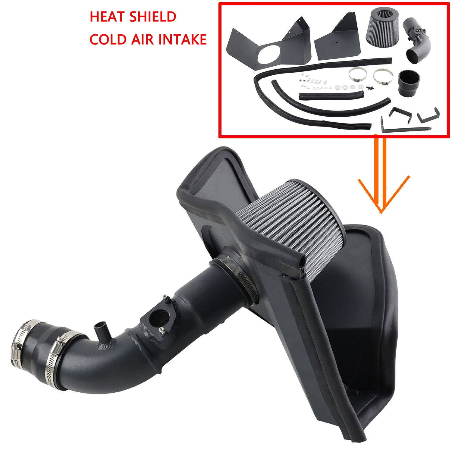 HEAT SHIELD COLD AIR INTAKE performance for 09-17 TOYOTA COROLLA / 16-17 SCION IM 1.8L