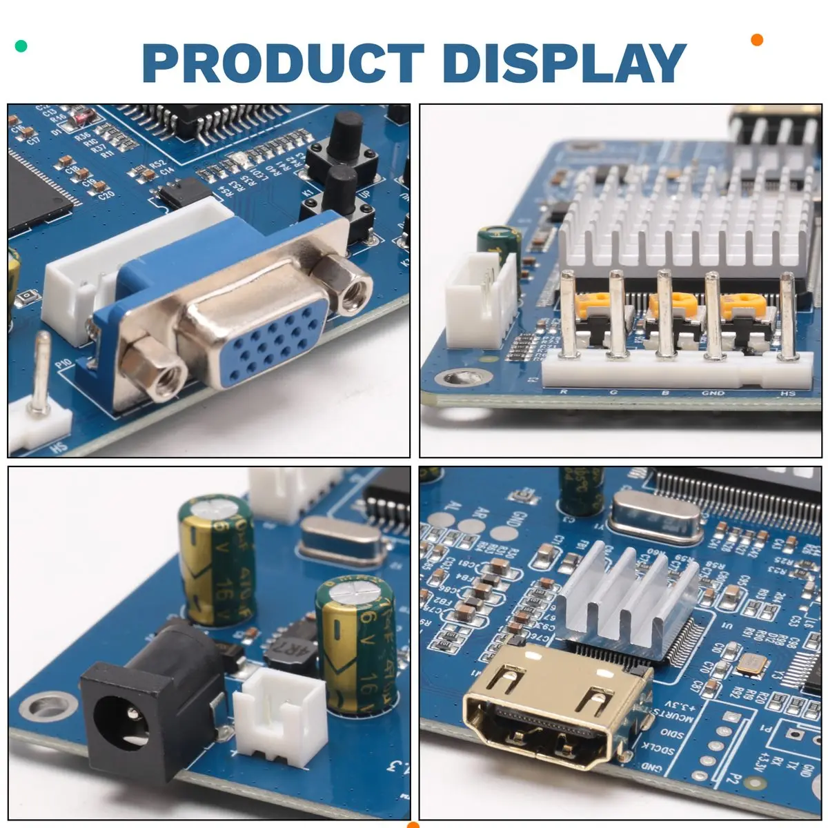 #29A (Blue)HD Video Output Board VGA/RGB/CGA/EGA/YUV to HDMI-Compatible Output,Consumer Electronics