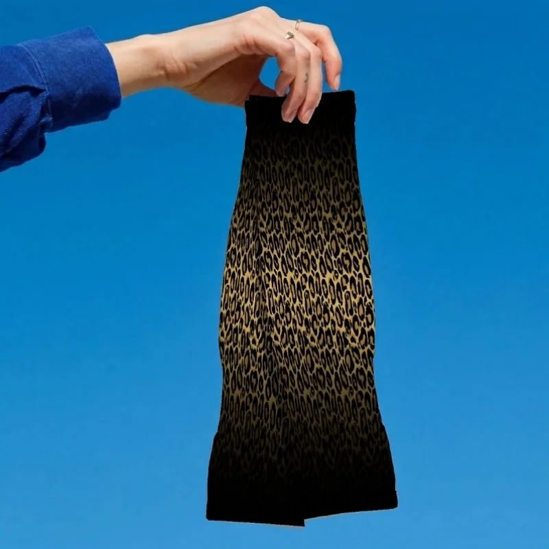 Unisex Ice Sleeve Arm Covers Leopard Print Classic Wild Style Design Suitable for Running Fishing Riding Sports Arm Sleeves