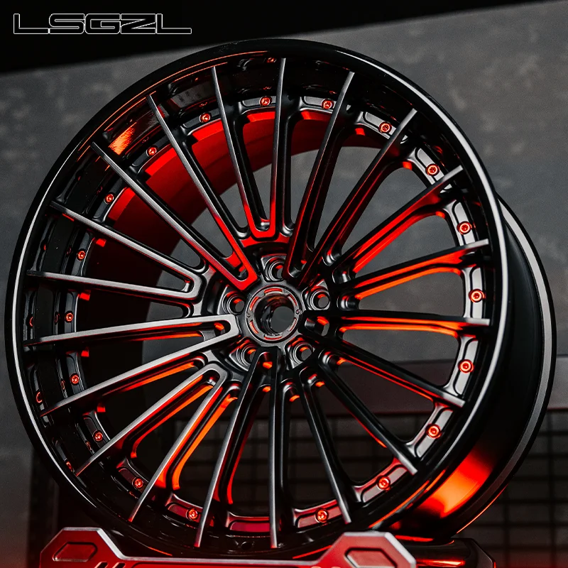 

Hot-selling New 2 Piece Forged Concave Carbon Fiber Rims Deep Dish Car Wheels 16-24 Inch Custom Color Aftermarket