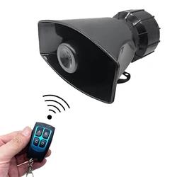 4 Tone Sound Loud Car Siren Vehicle Horn Hooter/Ambulance/Siren/Traffic Sound with Black Remote Controller 12V 100W  Wireless