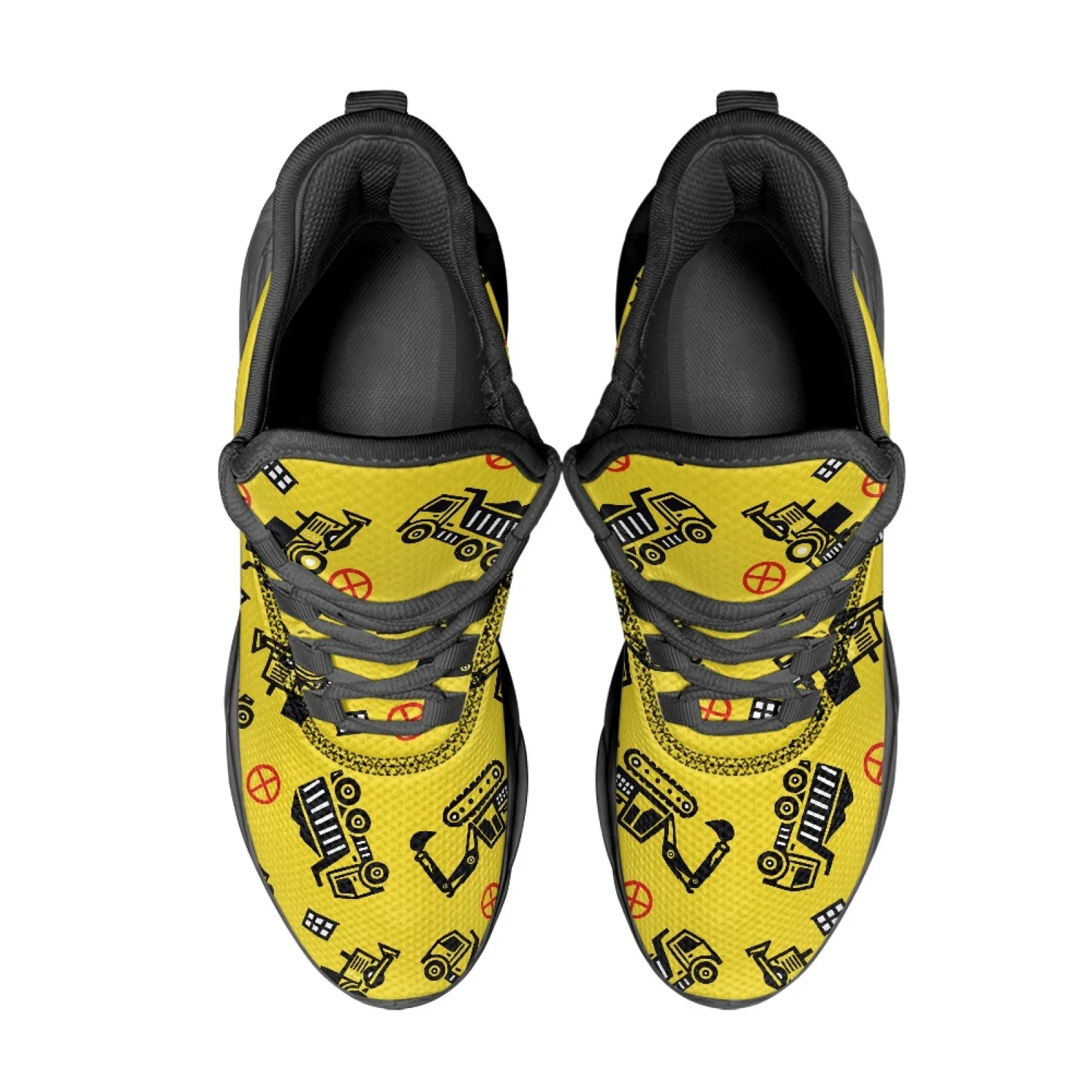 PENSTROLL Construction Vehicle Athletic Footwear Mesh & EVA Men's Running Shoes Lightweight Athletic Shoes for Teens