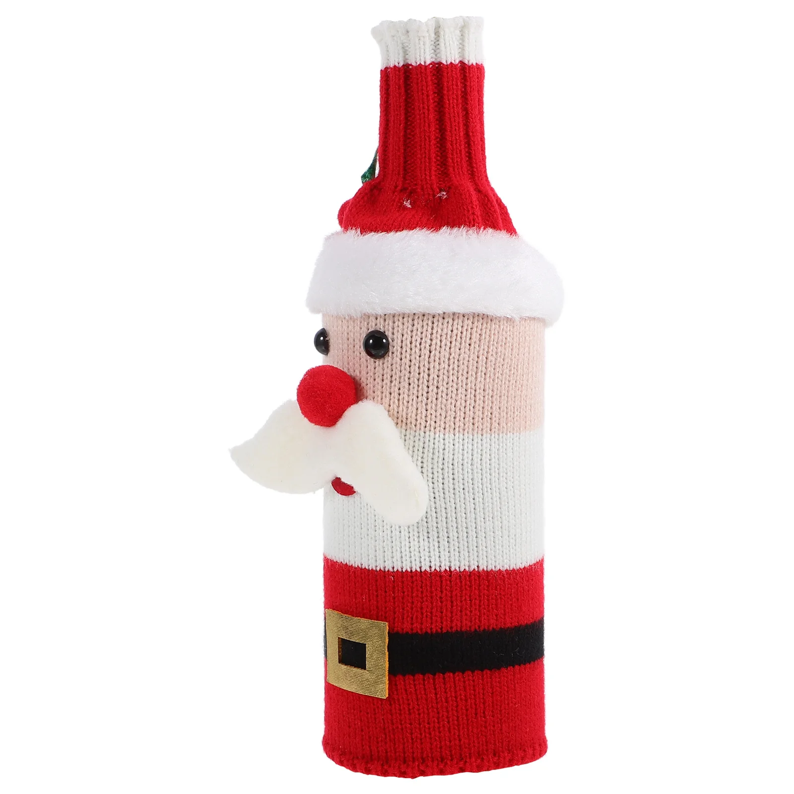 

Christmas Wine Bottle Cover with Creative Knitted Wine Bottle Sleeve for Holiday Party Decoration and Table Decoration Xmas Knit