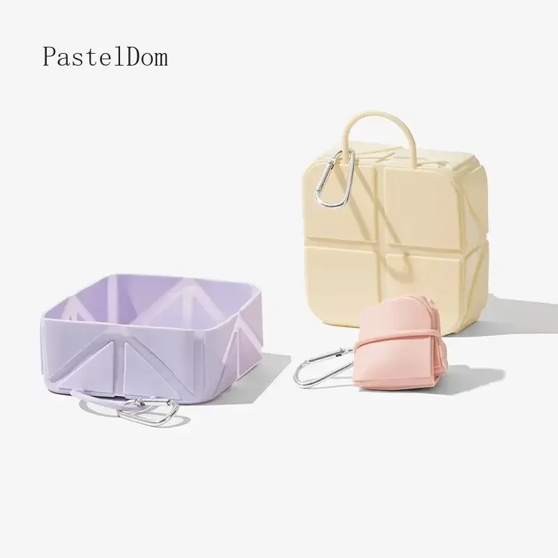 Giveaways Portable Foldable Silicone Pet Bowl, Outdoor Travel Dog Cat Feeder, Water and Food Bowl