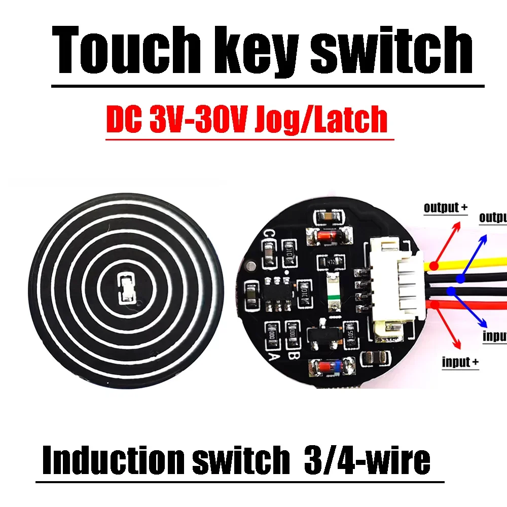 

DC 3-30V Capacitive Touch Switch Touch Bistable Electronic Key Induction Switch DIY 5V 12V 24V Switching Power Light Strip Lamp