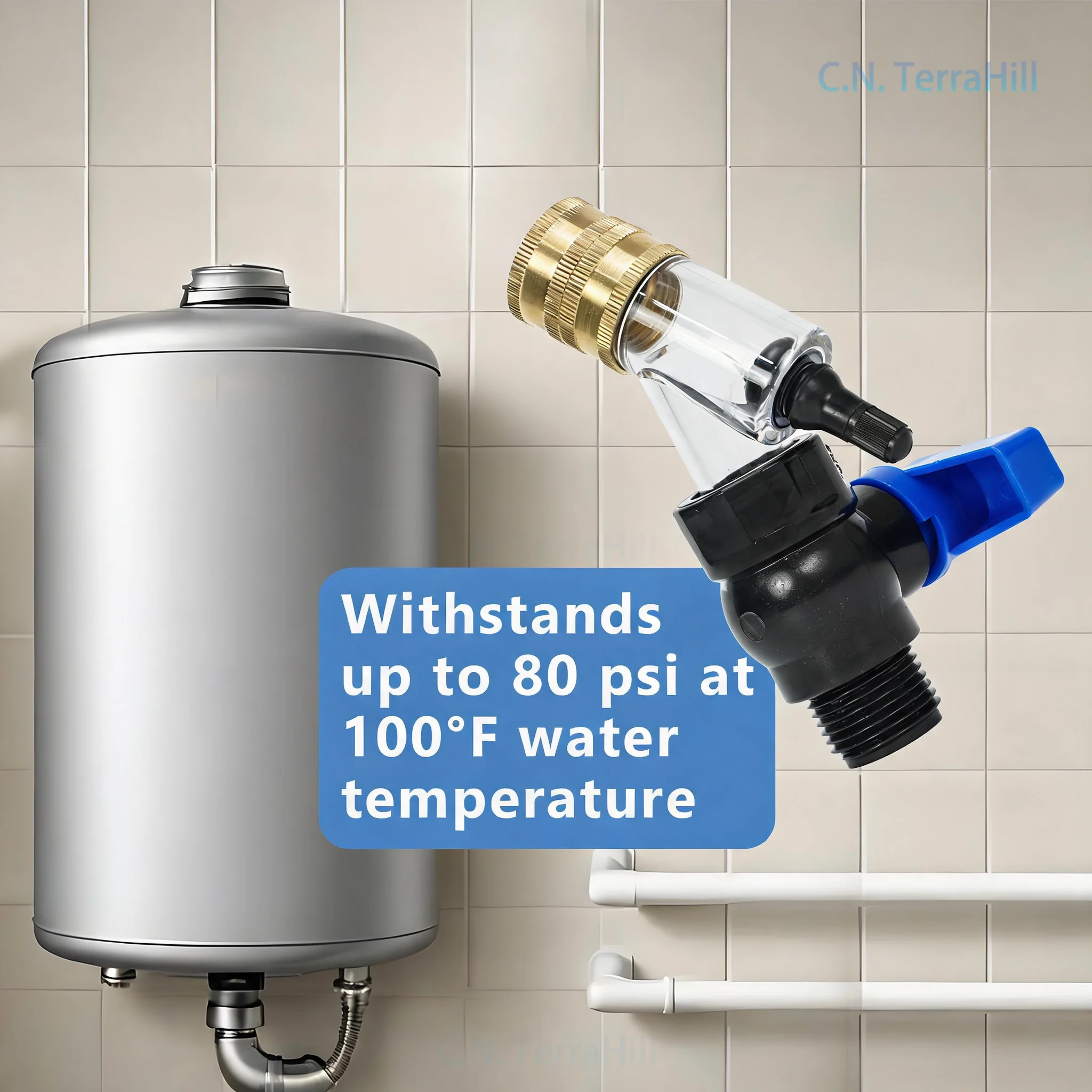 Water Heater Descaling Cleaner Tool, No-Disassembly Cleaning Kit for Gas and Electric Water Heaters, Efficient Scale Remover