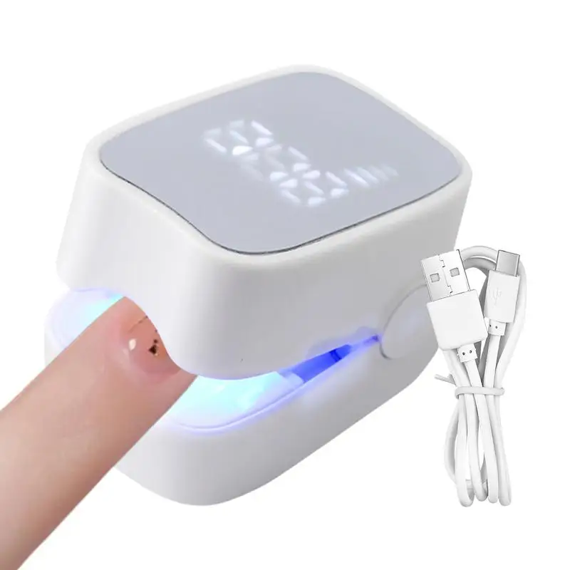 LED Nail Lamp Digital Display LED Fingernail Light USB Charging Nail Dryer Lamp for Nails Gel Polish Fast Curing Dryer Drying
