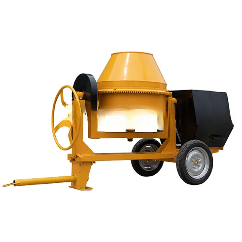 Steel Vertical Diesel Engine Gasoline 400 Liter Concrete Mixer In Wheelbarrow