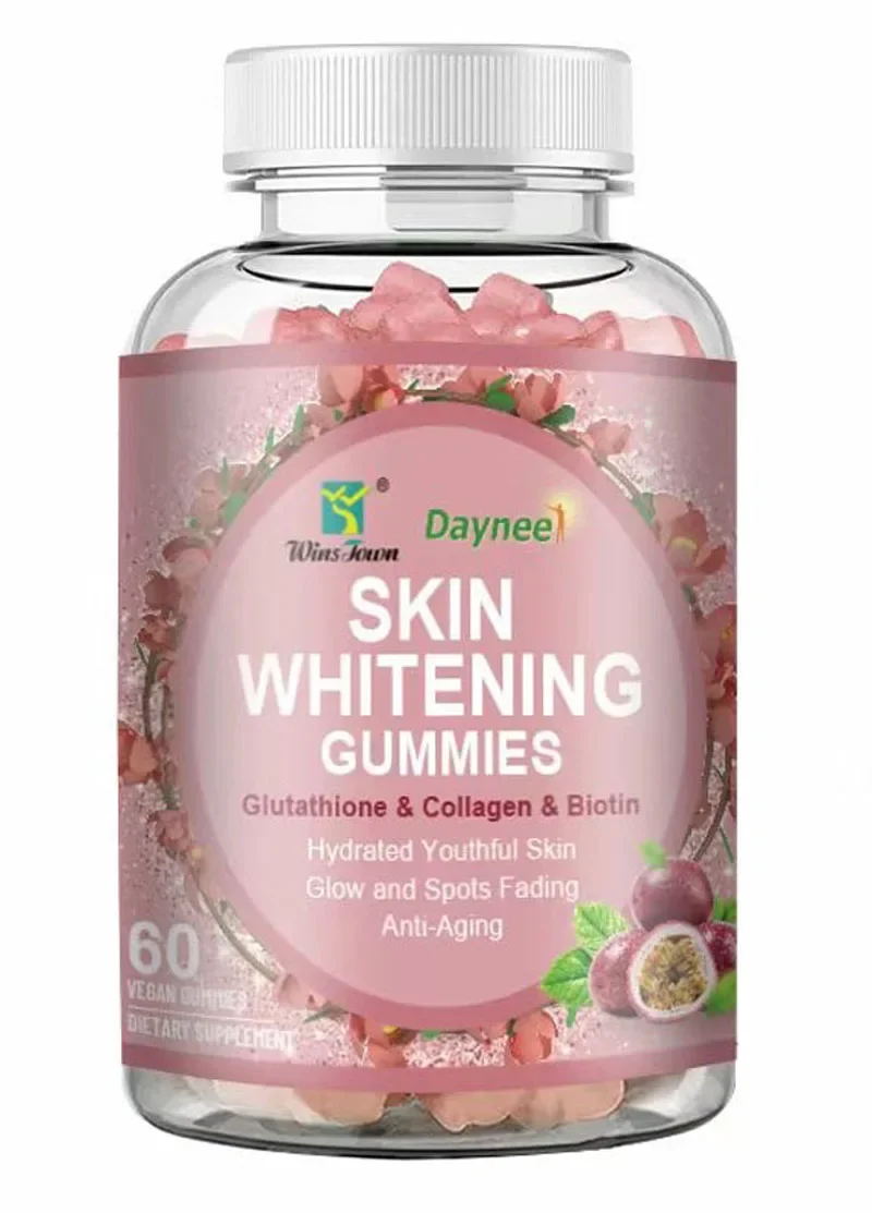 Skin Care Vitamin C and Vitamin Gummies and Health Tablet Candy Dietary Supplements Glutathione Whitening Capsules
