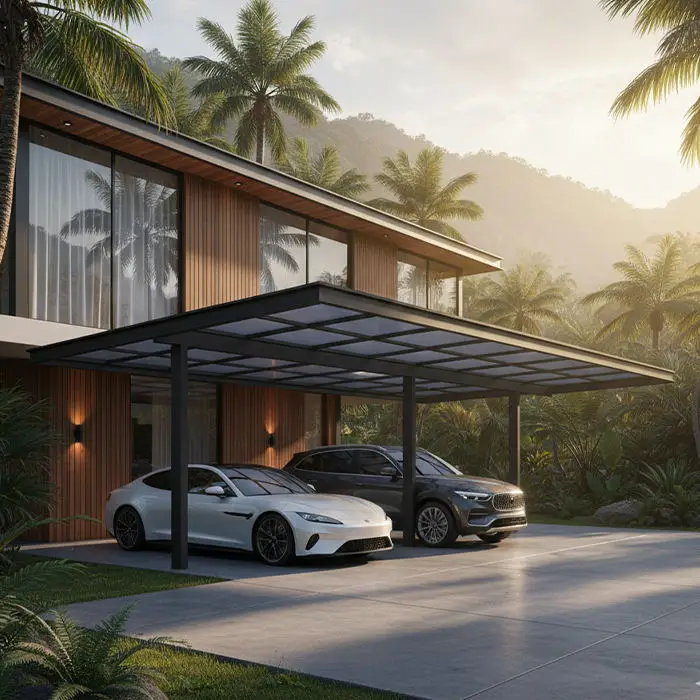 High Quality CE Certification UV Protection Carport Independent Installation Heavy Duty Car Parking Multi Functional Car Shelter