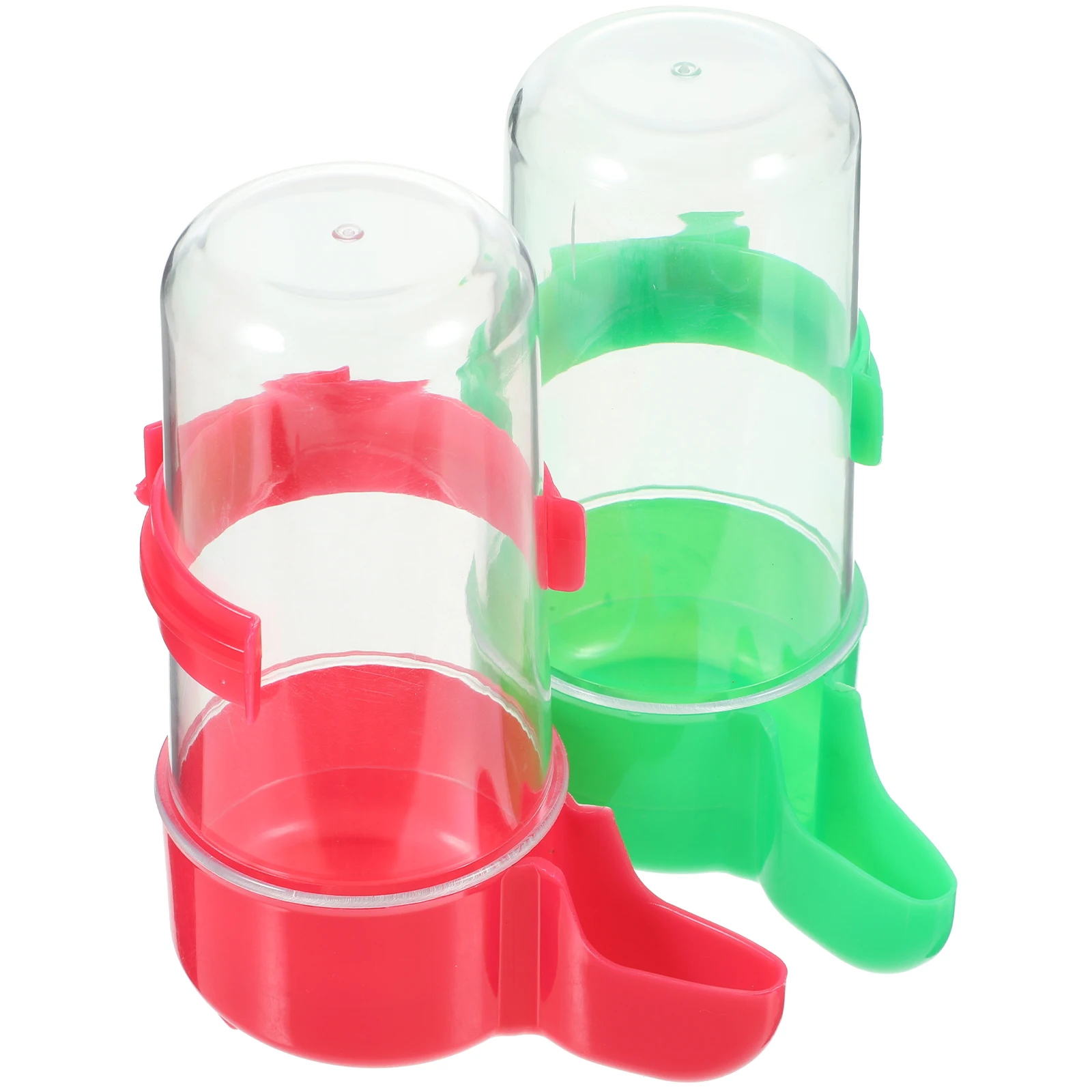 

2pcs Bird Drinking Feeder Plastic Water Dispenser For Pigeon Parrot Cage Automatic Pet Supplies Water Holder Container Accessory
