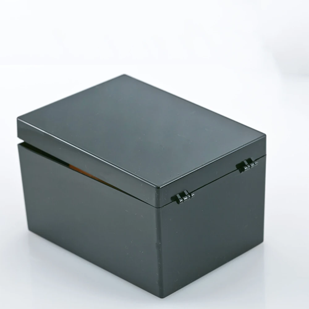 1-4pc Black PC Plastic Storage Box with Hinged Lid Crafts Storage Organiser Medicine Box Shading Container 32x25x18 200x145x95mm