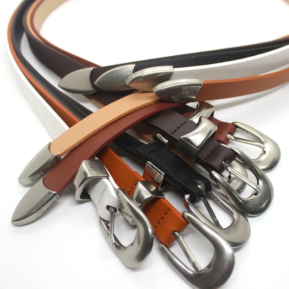 

Fashion Korean Silver Buckle Belt Casual Retro Trouser Belt Jeans Classic Style Waist Belt Women
