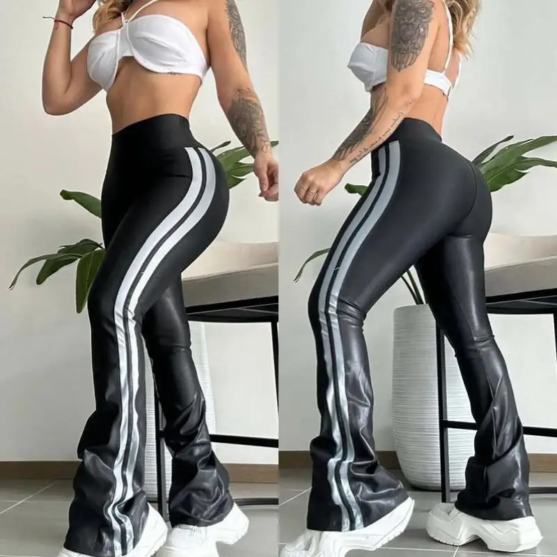 

High Waist Straight Leg Men's Casual Pants Women's Stripe Slimming Trousers Faionable Korean Sle Neutral All-Match