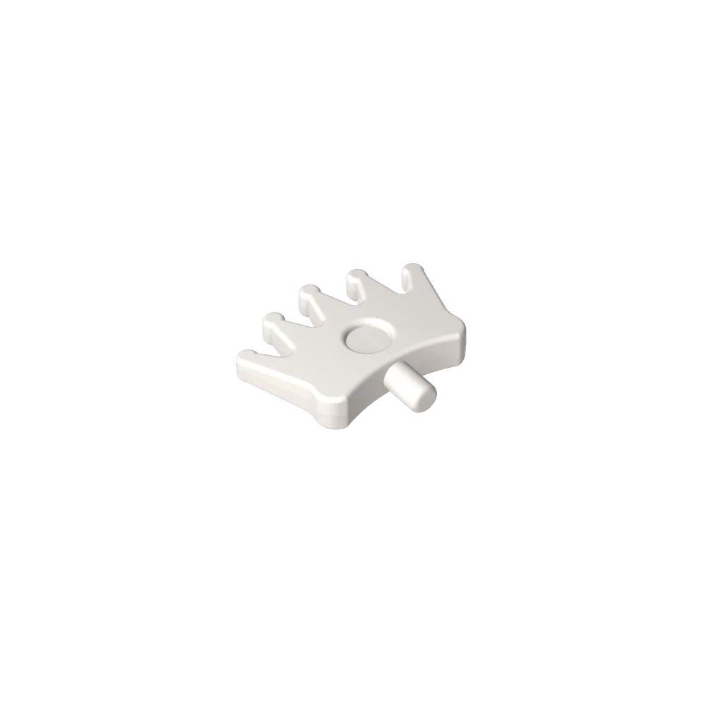 Gobricks GDS-2064 ヘッドウェア アクセサリー クラウン/ティアラ 5 ポイントとピン付き レゴ 96491 と互換性あり 組み立てブロック