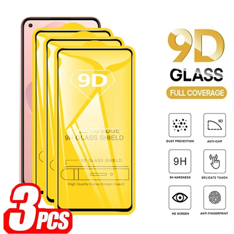 

9D Screen Protectors for Xiaomi Redmi 9A 9C 10C 12C 9T Note 7 8T 9S 10s 12T 11s 11T Lite 5G NE Pro 12s Poco M5 X4 Tempered Glass