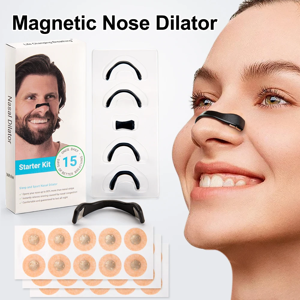 Magnetic Nose Dilator Anti Snoring Nose Patch Easy Breath Anti-Snoring Stop Snoring Device Preventing Snoring Improve Sleeping