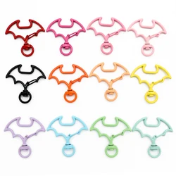 Fledermäuse Form Hummer verschluss Haken Trigger Clips Schnallen Feder schnalle Karabiner haken Split Schlüssel ring für DIY Schlüssel bund Zubehör