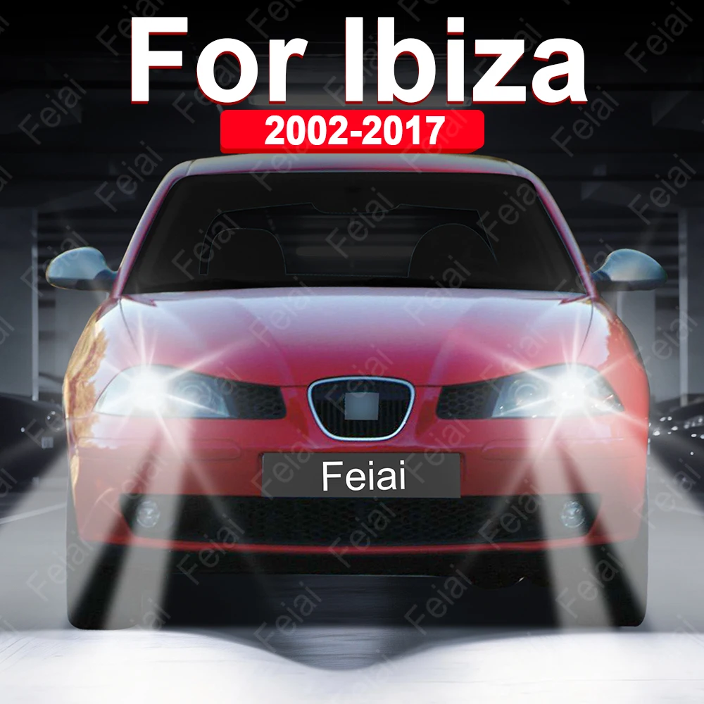 

Светодиодные лампы для фар Seat Ibiza 6L 6J SC ST, аксессуары, суперяркие H4 H7 LED, автомобильные фары, 2002-2008-2017