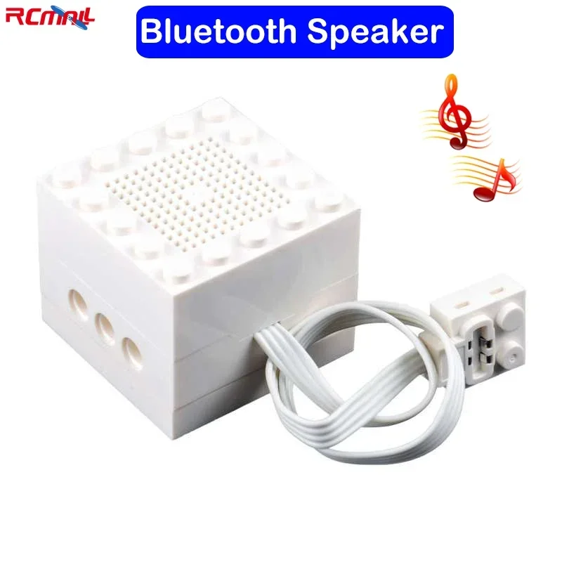 RCmall 빌딩 블록 블루투스 스피커 MOC 크리 에이 티브 사운드 음악 재생 자동차 기차 용 기술 부품 Legoeds와 호환 가능 