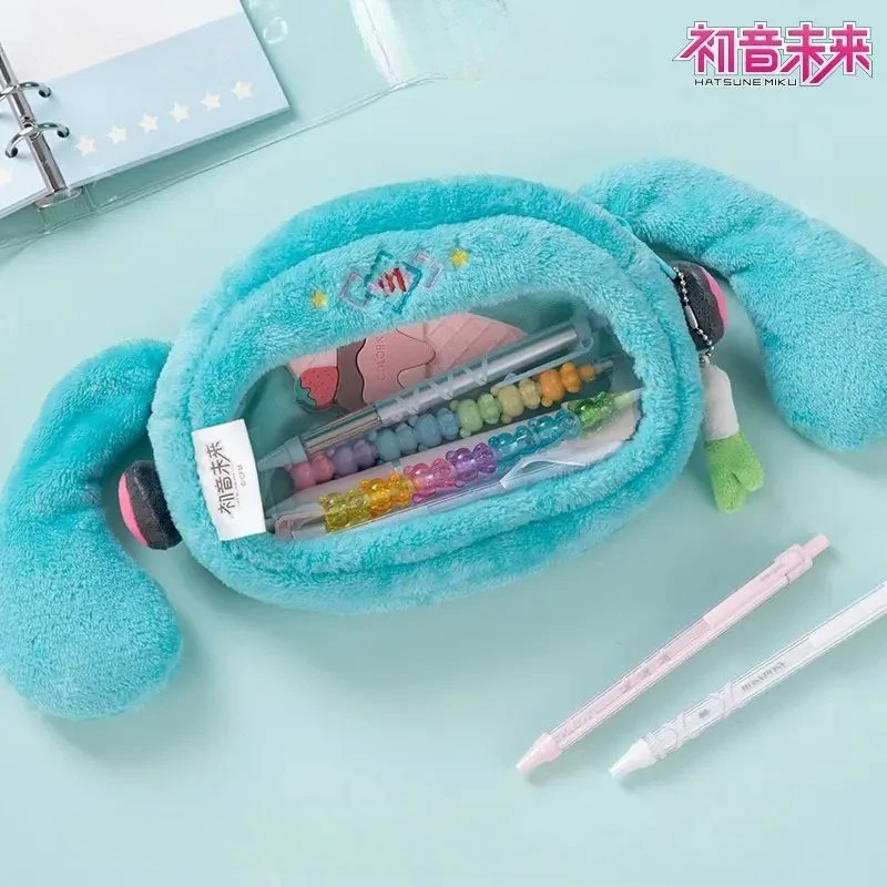 

Kids Hatsune Miku pencil case Cute eye-catching miku peripheral stationery bag pencil bag student birthday gift Back to school