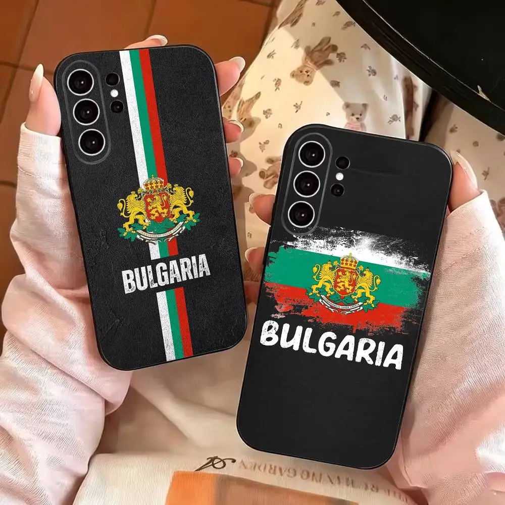 B-Bulgaria flag Gift Phone Case For Samsung S25,S24,S21,S22,S23,S30,Ultra,S20,Plus,Fe,Lite,Note,10,Black Cover