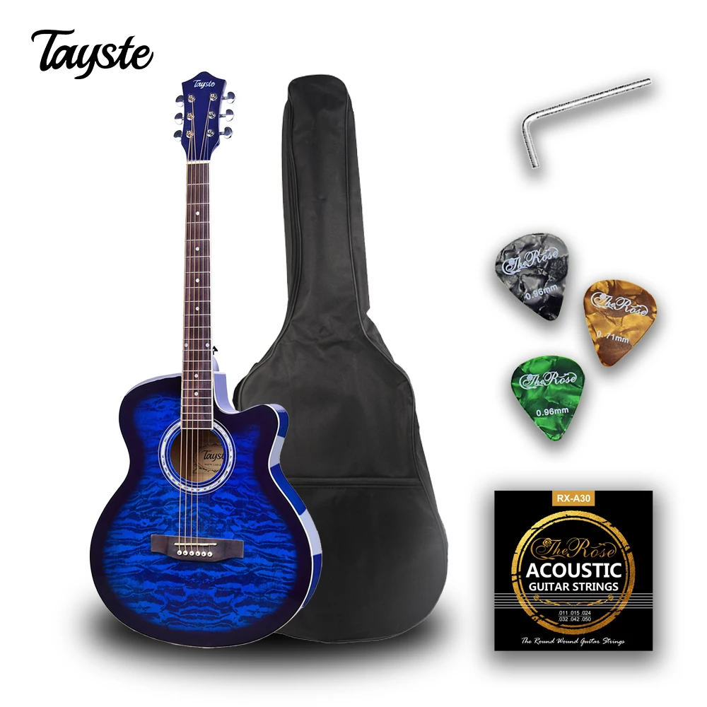 Tayste 40'' Linden Wood Beginner Acoustic Guitar