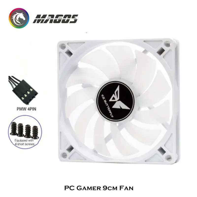 Cpu Cooler Fan 90mm 15mm Super Slim Mini ITX Case Cooling Radiator 9215/9225 15/25mm Heatsink Silent 1000-2500RPM Black White