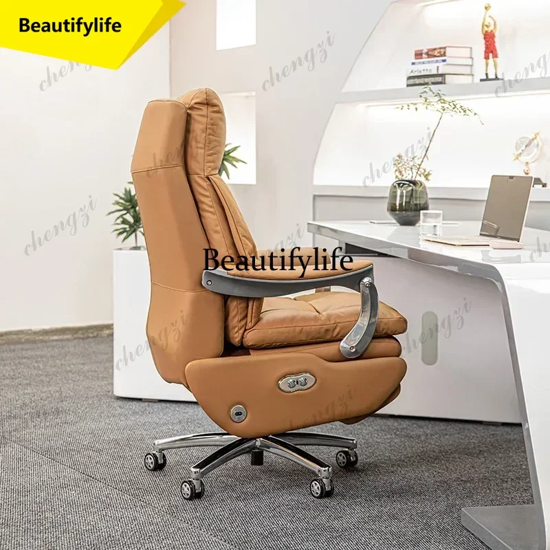 Cadeiras de Escritório Reclináveis M02 TTT, Cadeiras Ergonômicas com Massagem Ajustável, Móveis Luxuosos para Computador