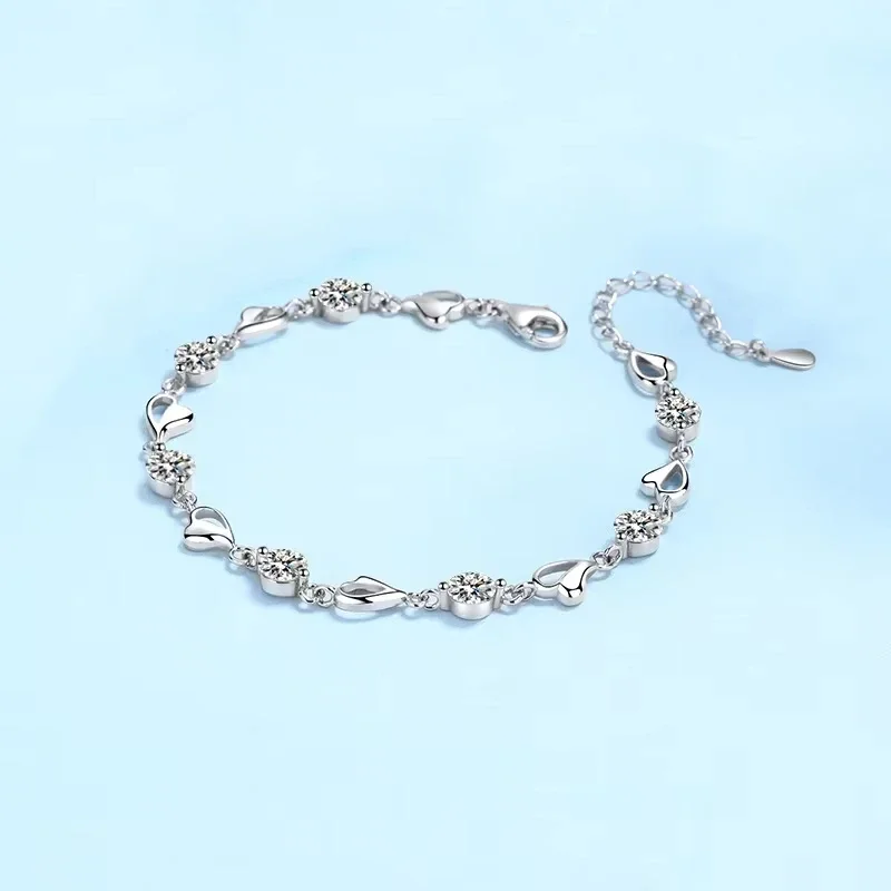 

Moissanite Diamond 3.5CT Girl Birthday Gift Platinum Pt950 Bracelets Certificate Women Wedding Valentine's Day Fine Jewelry