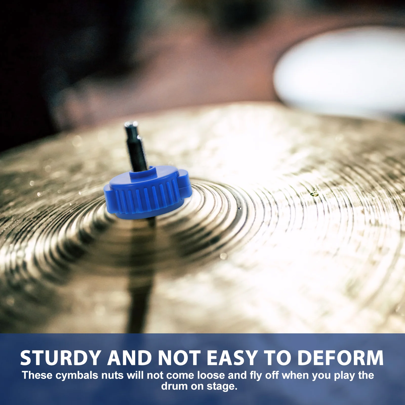

8 Pcs Quick Release Hat Nut Drum Nuts Caps Cymbal Accessories